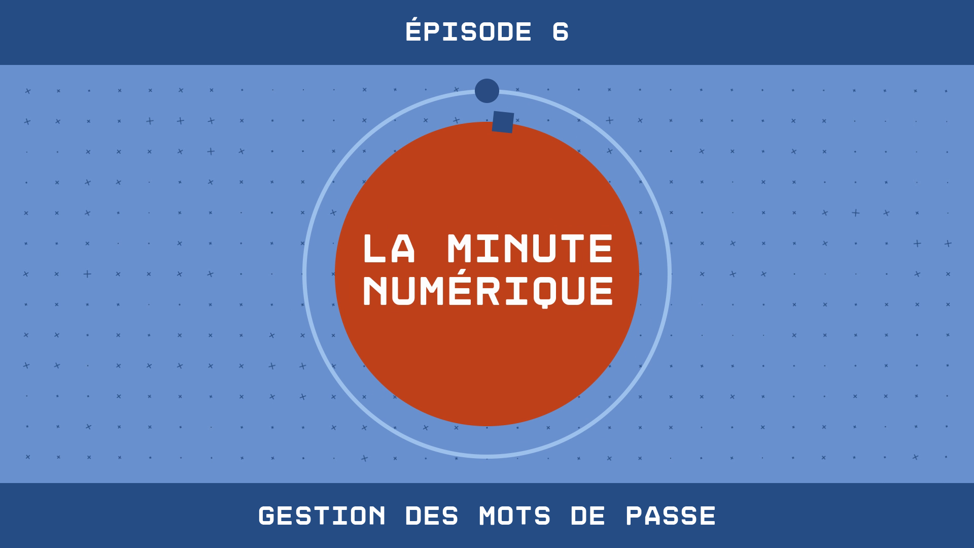 La Minute Numérique - Épisode 5 Gestion des mots de passe