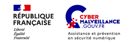Logo République française et Cybermalveillance.gouv.fr