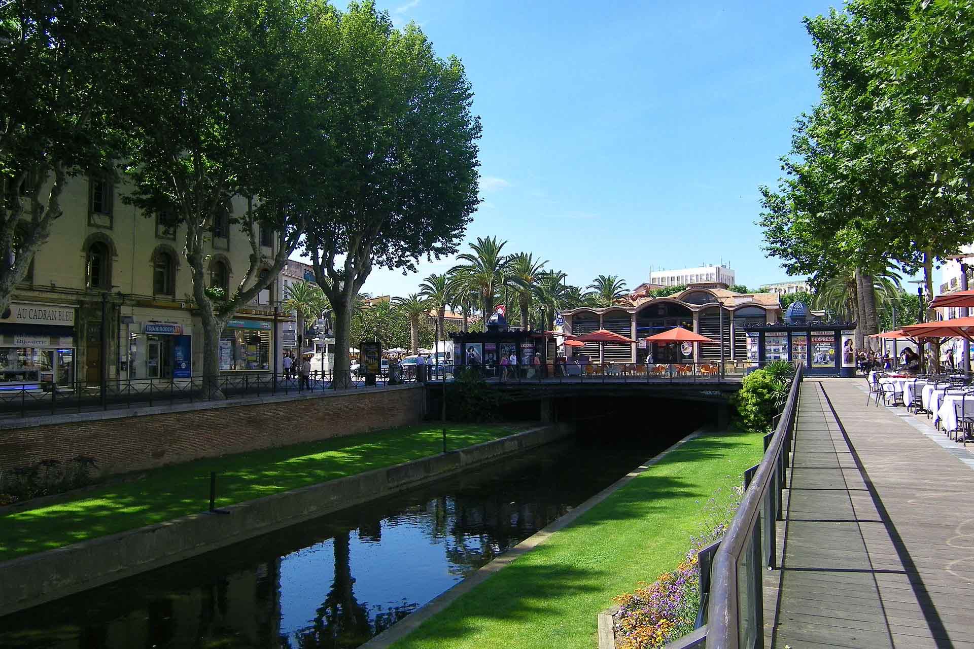 Vue du Palmarium à Perpignan