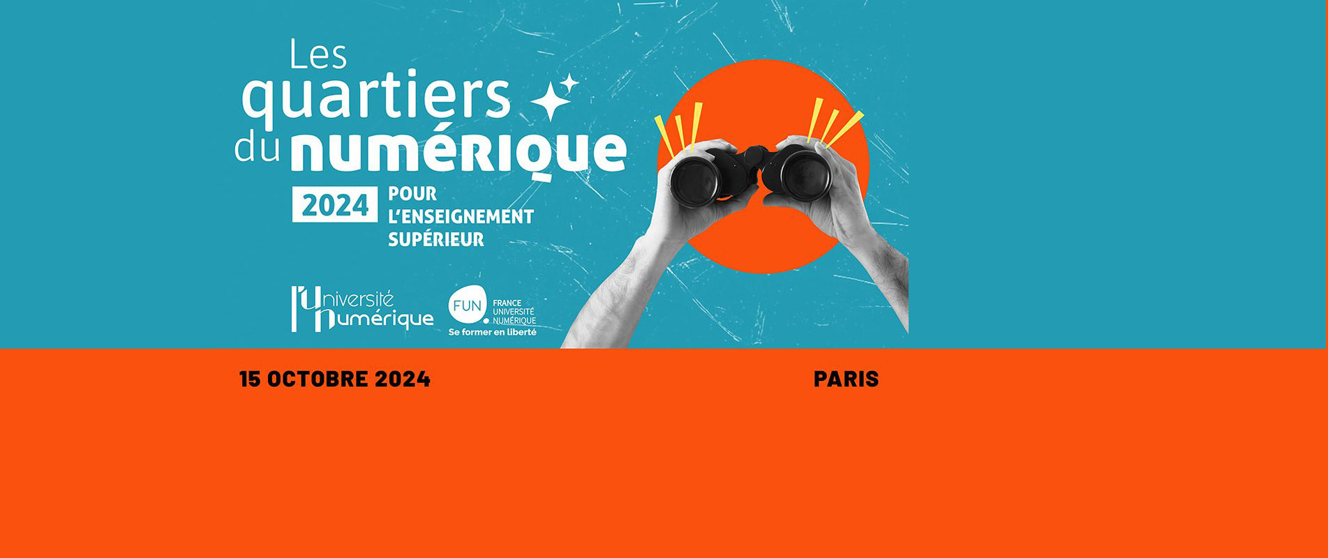 Les quartiers du numérique 2024 pour l'enseignement supérieur - 15 octobre 2024 - Paris