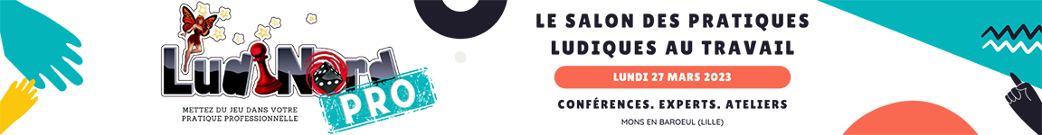 Bannière Ludinord pro - Le salon des pratiques ludiques au travail