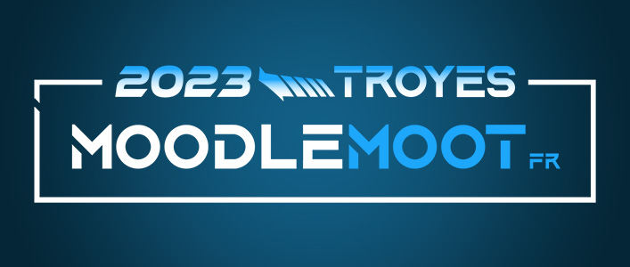 Bannière 2023 Troyes MoodleMoot FR dégradé bleu