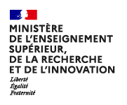 Logo Ministère de l'enseignement supérieur, de la recherche et de l'innovation